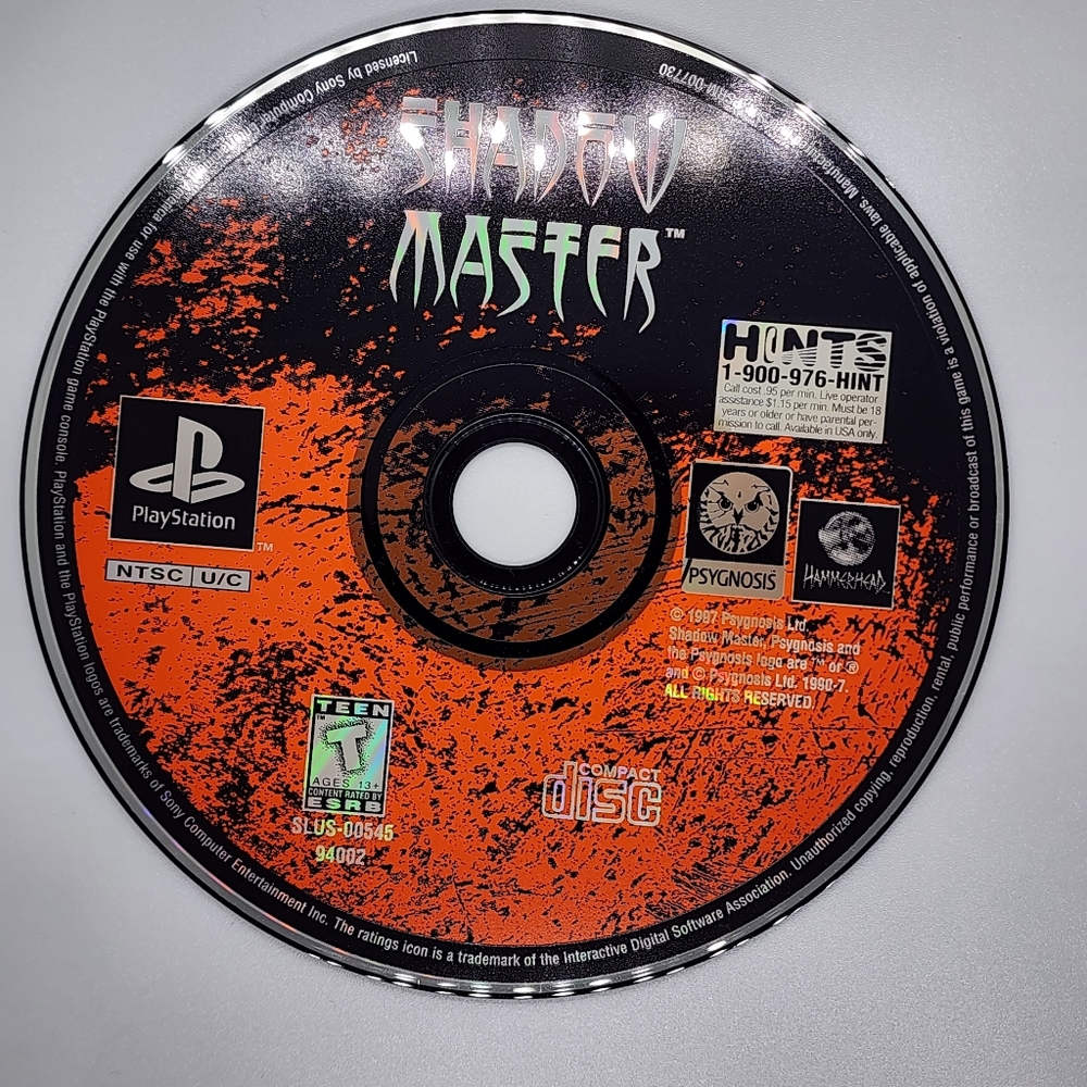 Shadow Master (Sony PlayStation 1, 1997) Tested & CIB - Picture 7 of 13